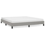 Bed Frame without Mattress Light Grey Super King Fabric 349827