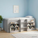Kids'High Bed Frame 2 pcs Grey Sonoma 203 x 101.1 x 68.5 cm 3422552