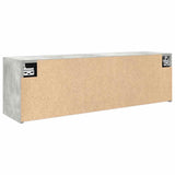 Bathroom Wall Cabinet Concrete Grey 100x25x30 cm Engineered Wood 860097