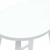 Dining Chairs 2 pcs White 46 x 37 x 63 cm Solid Rubber Wood 42020462