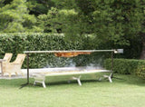 BBQ Tray Silver 158x42x31 cm Stainless Steel 319968