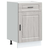 Kitchen Base Cabinet "Porto" Grey Sonoma Engineered Wood 853963