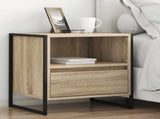 Bedside Table 2 pcs Sonoma 50 x 39.5 x 50 cm Engineered Wood 886669