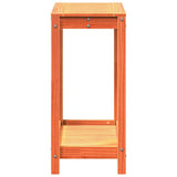 Potting Table with Shelf Wax Brown 82.5x35x75 cm Solid Wood Pine 844629