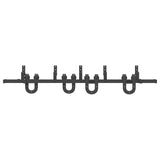 Sliding Door Hardware Kit 200 cm Steel Black 3295734