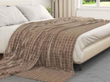 Throw Blankets 6 pcs Camel 270 x 240 cm Fleece 42016948