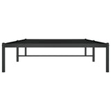 Metal Bed Frame without Mattress Black 107x203cm 350842