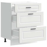 Kitchen Base Cabinet Porto White Engineered Wood 854259