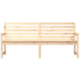 Garden Bench 203.5x48x91.5 cm Solid Wood Pine 824074