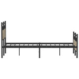 Bed Frame without Mattress Sonoma Oak 120x200 cm Engineered Wood 4106808