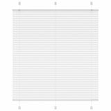 Pleated Blind White 120x100 cm Fabric Width 119.4 cm Polyester 4015487