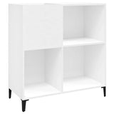Record Cabinet White 84.5x38x89 cm Engineered Wood 831997
