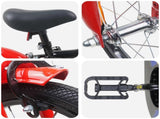 Kids Bike 12 Inches for 2-4 Years Old Black Red 42009393