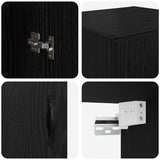 Wall Mounted Cabinet Black Oak 69.5 x 34 x 90 cm 882746
