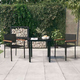 Garden Dining Set Black 3099413