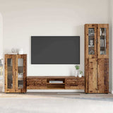 TV Cabinet Set with Shelf FLORIN 3 pcs Old Wood Engineered Wood 3397982