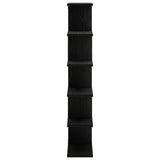 Wall Shelf Black Oak 70 x 17 x 101 cm Engineered Wood 8015009