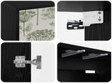 Wall-mounted TV Cabinet GOTHA 102 x 33 x 40 cm Black Oak 8007188