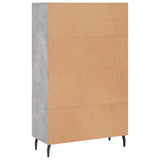 Highboard Concrete Grey 69.5x31x115 cm Engineered Wood 830344