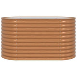 Garden Raised Bed Brown 160 x 80 x 81 cm Steel 42011328