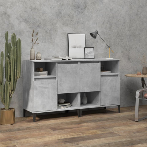 Sideboards 2 pcs Concrete Grey 60x35x70 cm Engineered Wood 3185731