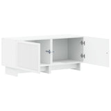 TV Cabinet White Engineered Wood 896015