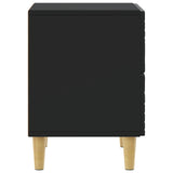 Bedside Table Black 43 x 34.5 x 48 cm Engineered Wood 894987