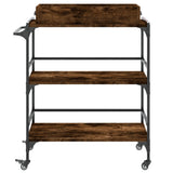 Kitchen Trolley Smoked Oak 81.5x41x92.5 cm Engineered Wood 842343