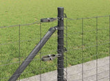 Welded Wire Fence with Concrete Base 10 x 0.6 m 3350924
