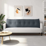 Back Pillow Dark Grey 180 x 24 x 50 cm Velvet 42014575