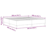 Box Spring Bed Grey Green 200 x 200 cm Velvet 42006991