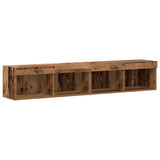 TV Wall Cabinet Set 6 pcs Old wood 30.5 x 30 x 102 cm 3334380