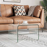 Coffee Table Clear 50x45x33 cm Tempered Glass 284744