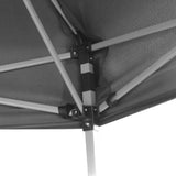 42111 Hexagonal Pop-Up Marquee with 6 Sidewalls Grey 3,6x3,1 m
