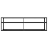 TV Cabinet Black Marble 140x40x40.5 cm Tempered Glass 331717