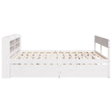 Bed Frame without Mattress White 120x190 cm Small Double Solid Wood Pine 3307141