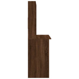 Desk with Shelves Brown Oak 102x45x148 cm Engineered Wood 823007