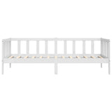 Day Bed without Mattress White Solid Wood Pine 90x200cm 806941