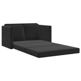 Folding Sofa Bed Black 122 x 70 x 60 cm Velvet 42030481