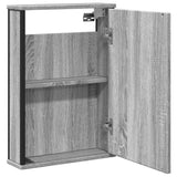 Bathroom Mirror Cabinet Grey Sonoma 42x12x60 cm Engineered Wood 842434
