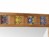 Bathroom Mirror Natural 50 x 70 x 3 cm Solid Mango Wood 4018291