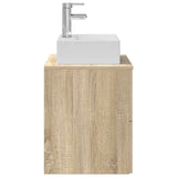 Wall-Mounted Sink Vanity Sonoma Oak 49.5 x 41 x 62.5 cm 890280