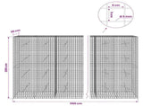 Gabion with 5 mm Wire and 5x5 cm Mesh 1100x20x200 cm 3464128