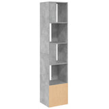 Bookcase Concrete Grey 40x36x189 cm Engineered Wood 848244