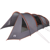 Tunnel Tent 6-Person Grey and Orange 890 x 470 x 220 cm 42004046