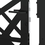 Garden Gate Black 100x125 cm Steel Light Design 4100950
