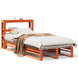 Bed Frame without Mattress Wax Brown 90x190 cm Single Solid Wood Pine 3306515