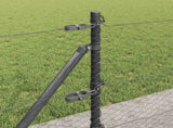 Welded Wire Fence with Concrete Base 10 x 0.6 m 3353614