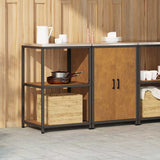 Kitchen Storage Set HATTEM 2 pcs Rusty Steel 3392693
