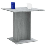 Dining Table Grey Sonoma 80x80x75 cm Engineered Wood 825823